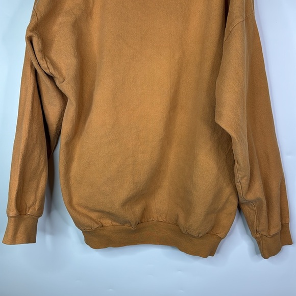 Vintage Faded Glory Orange Large Logo Hooded Sweatshirt Size Large - Picture 6 of 10